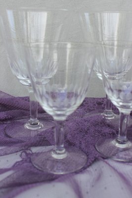 Art Deco Wine Glasses, Set of 9