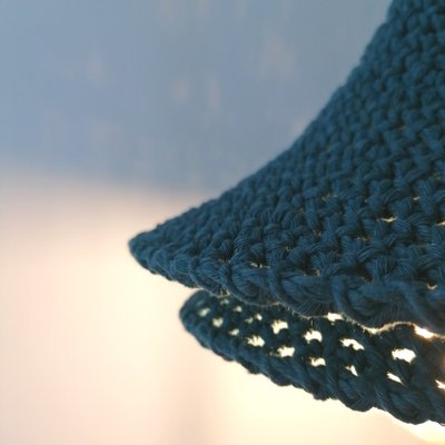 Small Layers Handmade Crochet Lamp by Com Raiz for sale at Pamono
