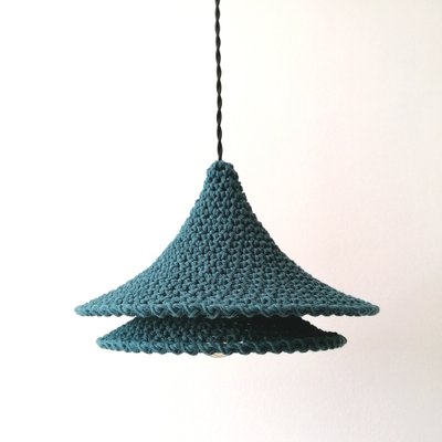 Modern Crochet Lampshade Crochet Chandelier Crochet Light Pendant