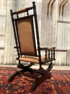 Vintage velvet rocking chair deals