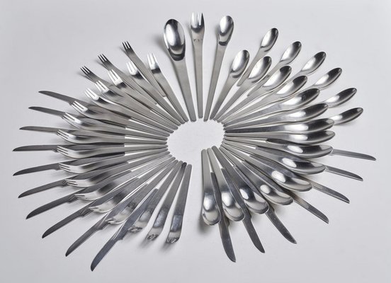 Cutlery Set by Arne Jacobsen for Georg Jensen, 1957 for sale at Pamono
