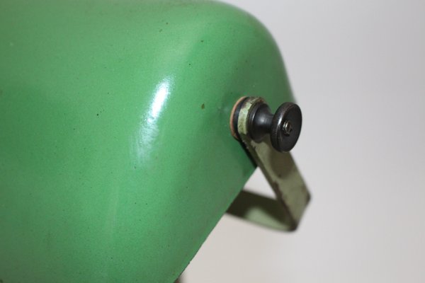 green glass desk lamp
