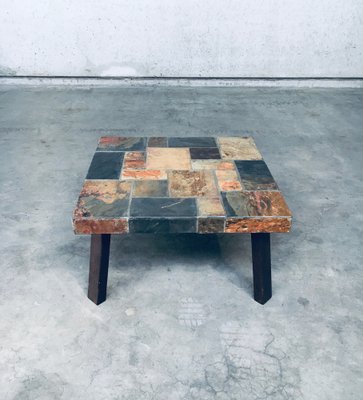 Coffee table with stone clearance tiles