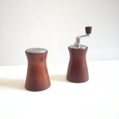 Mid-Century Salt Shaker and Pepper Mill from Deve, Netherlands
