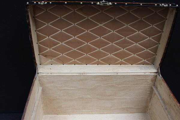 Woven Canvas Steamer Trunk From Louis Vuitton 1900s For At Pamono Woven Canvas Steamer Trunk From Louis Vuitton 1900s 16