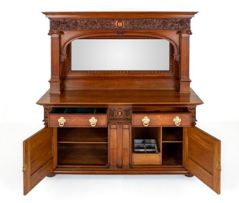 Arts and Crafts Cabinet Server in Oak, 1890s for sale at Pamono