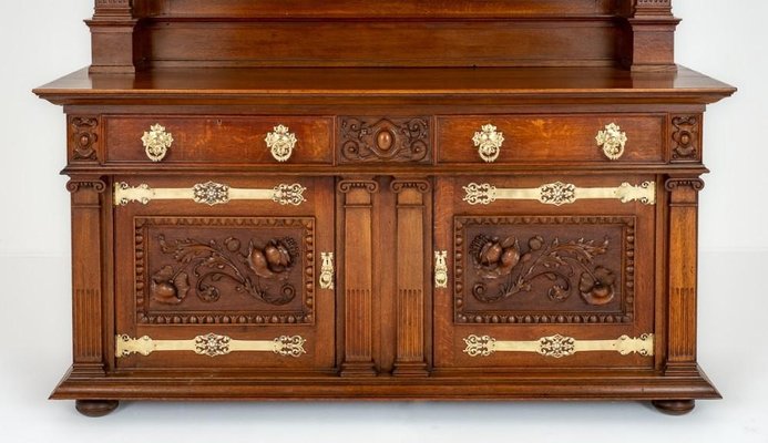 Arts and Crafts Cabinet Server in Oak, 1890s for sale at Pamono