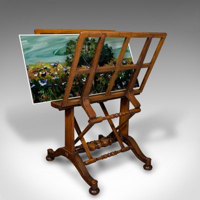 Antique Artists Folio Stand, English, Architects Picture Rack