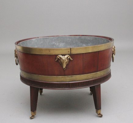 Early 19th Century Mahogany and Brass Bound Wine Cooler, 1800s for