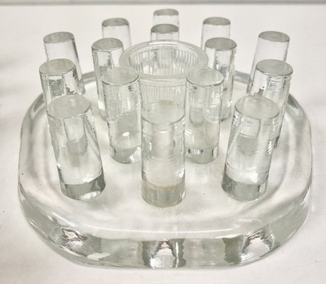 Candélabre Bougeoir Bougie Chauffe-Plat en Verre Mosaïque Coloré - Maison