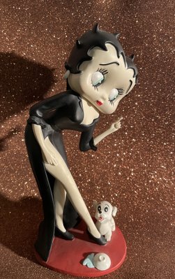 Figurine Betty Boop Chanteuse - Résine, Style Pin-up, Occasion Sans Emballage