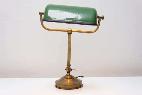 Art Deco Adjustable Banker Lamp, 1930s for sale at Pamono