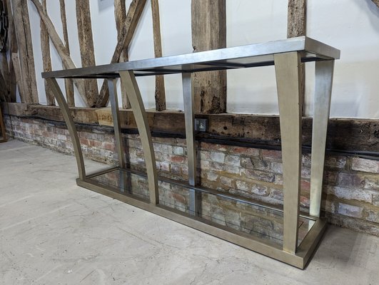 Antique silver console table online