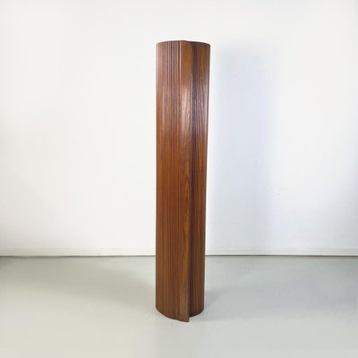 Mid-Century Art Deco French Self-Supporting Wooden Screen