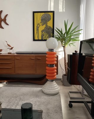 Space Age Italian Murano Glass Floor Lamp by Carlo Nason for