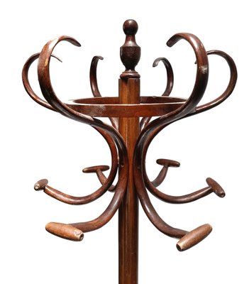 Curved Wooden Coat Rack by Michael Thonet 1920s