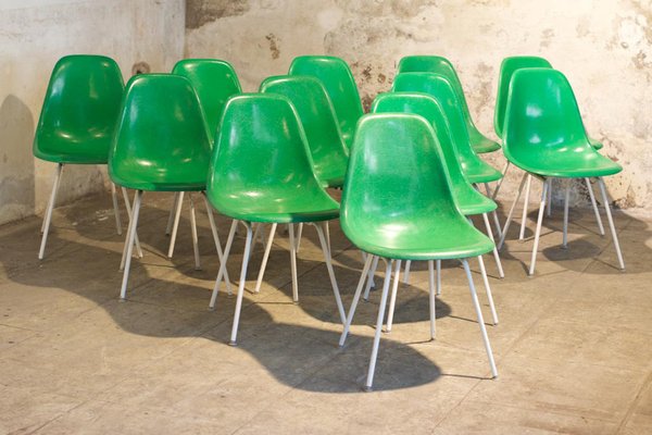Vintage Green Chairs by Charles and Ray Eames for Herman Miller
