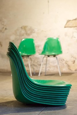 Vintage Green Chairs by Charles and Ray Eames for Herman Miller