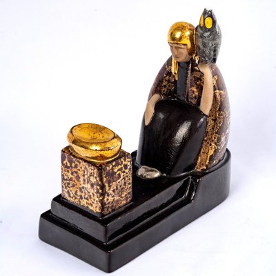 彫刻・オブジェ Richardson CERAMIC INCENSE BURNER Handmade ceramic gift rectangular stove, price