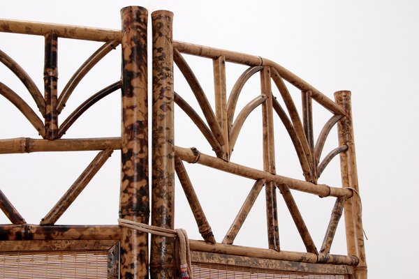 Biombo de chimenea de bambú, años 20 en venta en Pamono