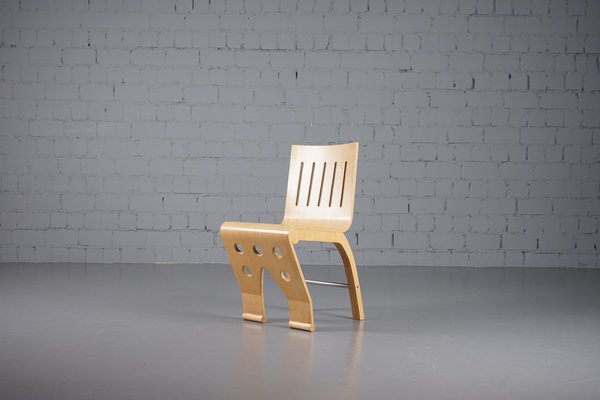Postmodern Plywood Side Chair for sale at Pamono