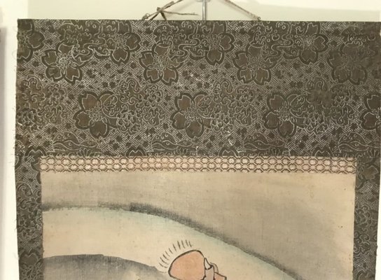 Large Japanese Edo Period Kakemono Scroll Hangings, 19th Century