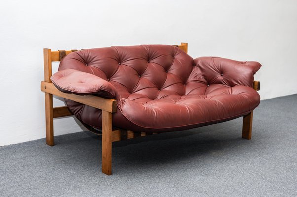 Mid century 2024 leather couch