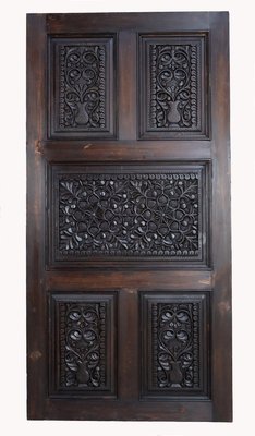 Handmade and Handcarved Sliding Door Panel, Nuristan, Afghanistan