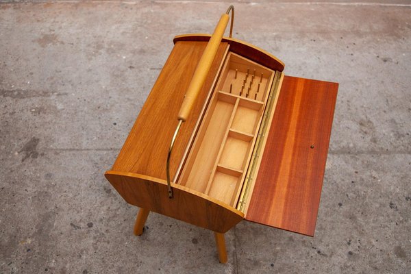 Modern Wooden Sewing Box with Storage, Germany, 1960s for sale at Pamono