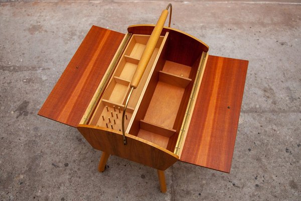Modern Wooden Sewing Box with Storage, Germany, 1960s for sale at