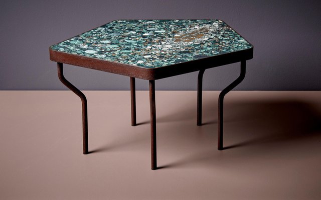 Terrazzo console sale table