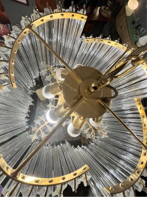 Chandelier in Murano Glass in the style of Venini, 1985 for Chandelier in Murano Glass in the style of Venini, 1985 for