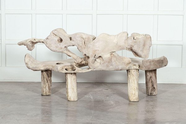 Teak root bench for sale outlet