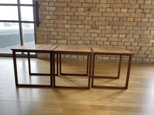 Teak cube side table deals