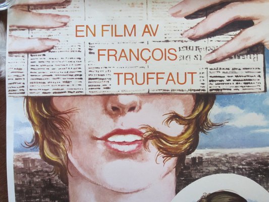 Swedish François Truffaut Stolen Kisses Poster, 1969 for at Pamono