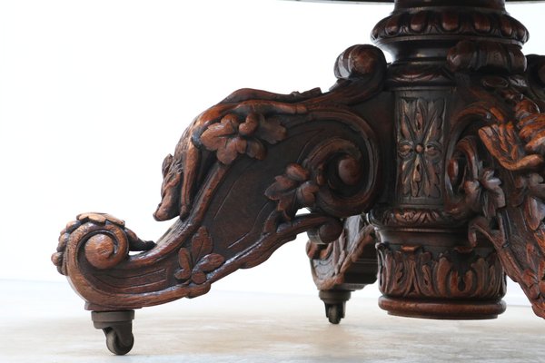 フランス アンティーク Oval Oak Table Antique Dining Table French Hunting Renaissance Oval 1890