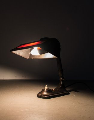 Vintage Bankers Desk Lamp for sale at Pamono