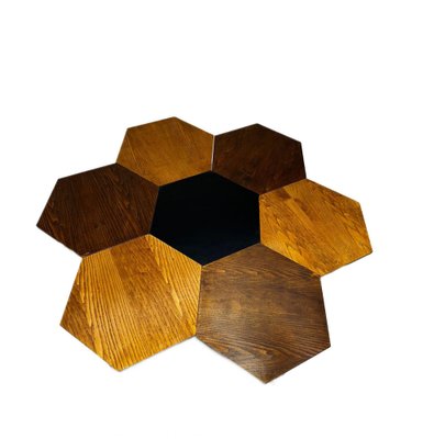 Gold hexagon coffee table deals