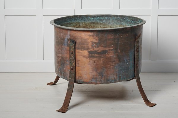 Large Swedish Copper Planter for sale at Pamono