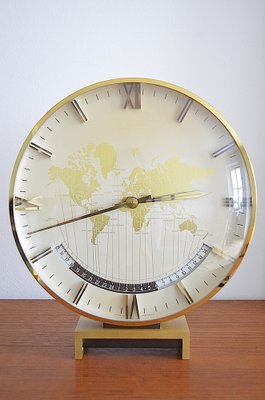 希少美品Kienzle ワールドタイム置時計 ビッグサイズゴールド未使用