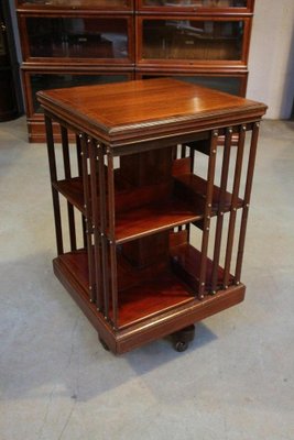 Antique revolving bookcase deals