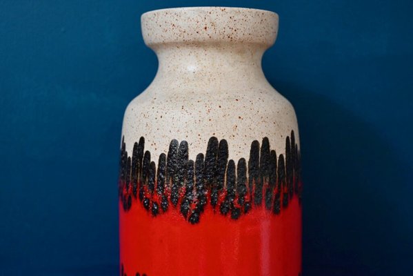 Big Vase in Fat Lava from Bay Keramik, 1960s for sale at Pamono