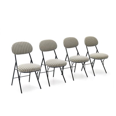 Vintage Metal Chairs by Amma of Turin 1960s Set of 4 for sale at