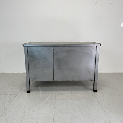 Vintage Polished Steel Desk