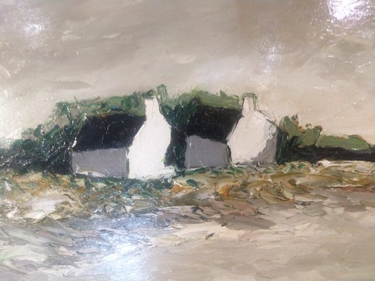 版画 ES LAPORTE lithograph George Laporte, Landscape of Brittany, 1960s, Oil on Canvas