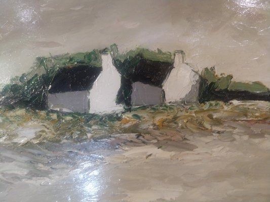 George Laporte, Landscape of Brittany, 1960s, Oil on Canvas 
