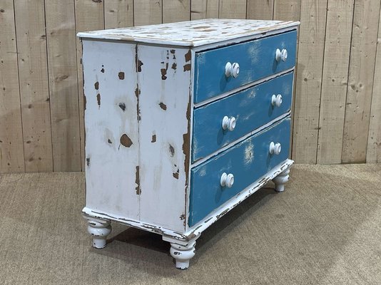 distressed blue dresser Empire Blue Dawn Rustic Mango Wood Bedroom Dresser With 5 Drawer