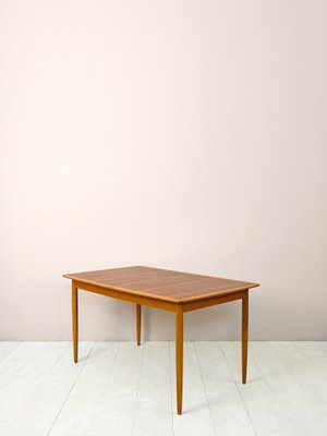 Vintage Extendable Teak and Oak Dining Table 1960s for sale at Pamono