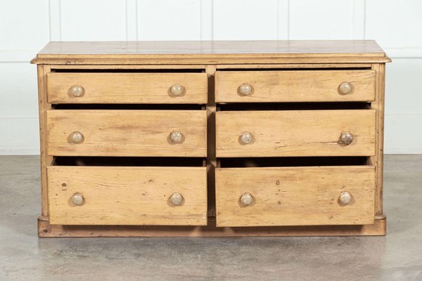 Large Antique English Pine Chest of Drawers 1890 for sale at Pamono