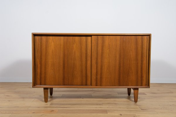 Small Mid Century Danish Walnut Sideboard 1960s